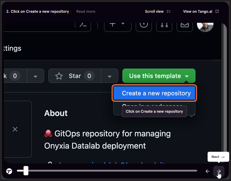 Onyxia installation details